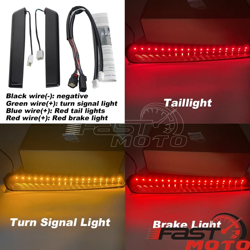 Удлиненная сумка СИД светильник РА для мотоцикла тормозной сигнал поворота