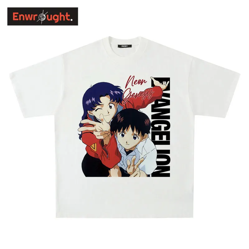 

Ikari Shinji Graphic T Shirts Harajuku Casual Anime EVA Oversized T-shirt Streetwear Manga Tshirts Fashion Tops Tees Men Cotton
