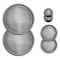 for ford mustang 2015 2020 6pcs stainless steel black titanium colour car interior surround horn sound speaker cover plate