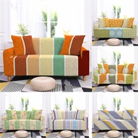 elastic sofa cover stripe print all inclusive couch cover sectional sofa l shape sofa cover modern home decor 1234 seater