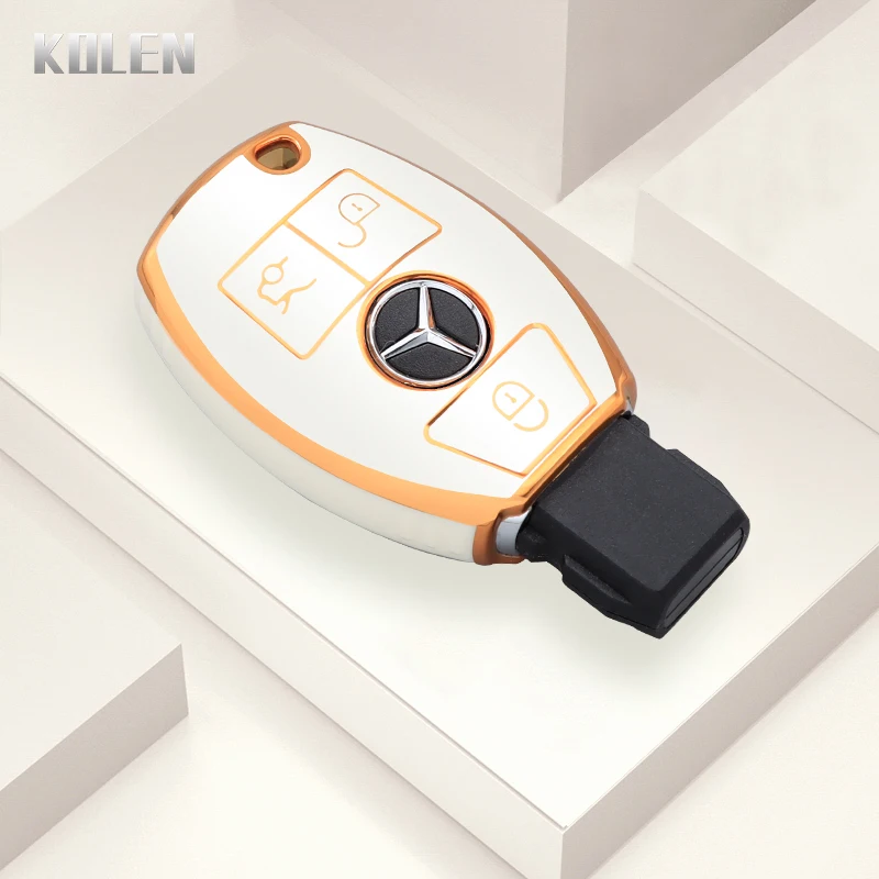 

Модный чехол из ТПУ для автомобильного смарт-ключа для Mercedes Benz A C E S Class GLS GLA GLK GLC CLS CLA W204 W221 W212 W205 W176 W463