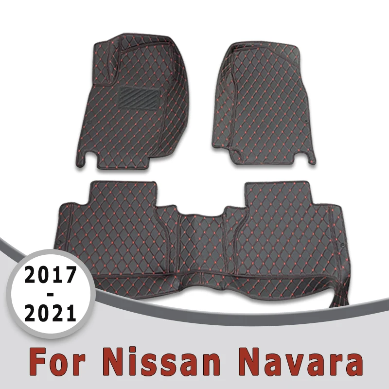 

Автомобильные коврики для Nissan Navara NP300 2021 2020 2019 2018, коврики для салона автомобиля, автозапчасти, аксессуары, товары водонепроницаемые