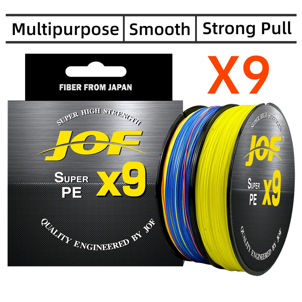 JOF X9 нитей гладкая леска 100/300 м плетеная полиэтиленовая прочная проволока