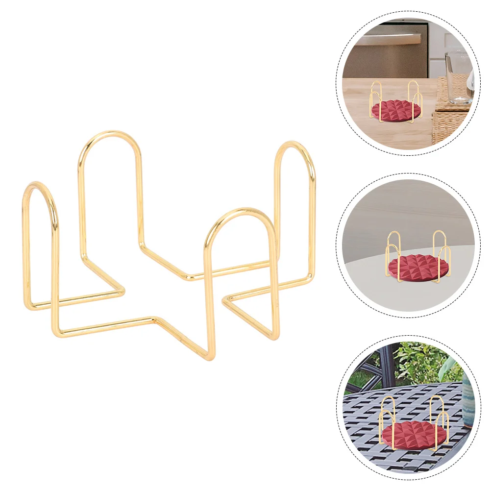 

Металлическая подставка-держатель для посуды