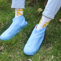 5 color vintage rubber boot reusable waterproof rain shoes cover non slip silicone overshoes boot cover unisex shoes accessories