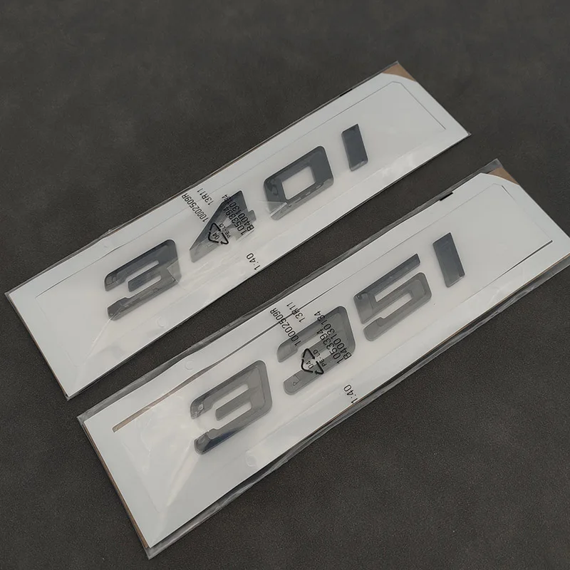 

3D ABS New Glossy Black Car Rear Trunk Decal Letters Number 335i 340i Emblem Sticker For BMW F31 F30 G20 G21 Car Accessories