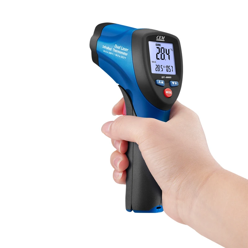 DT-8863B Профессиональные инфракрасные термометры с двойной лазерной цепью