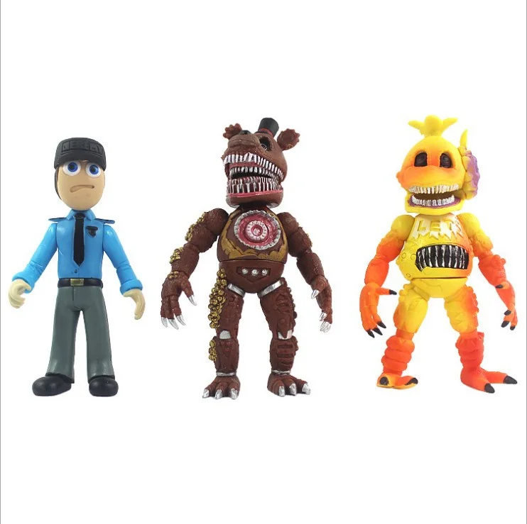 Экшн-фигурки FNAF 5 Nights Freddy Bonnie Foxy коллекционная игрушка светящаяся подвижные