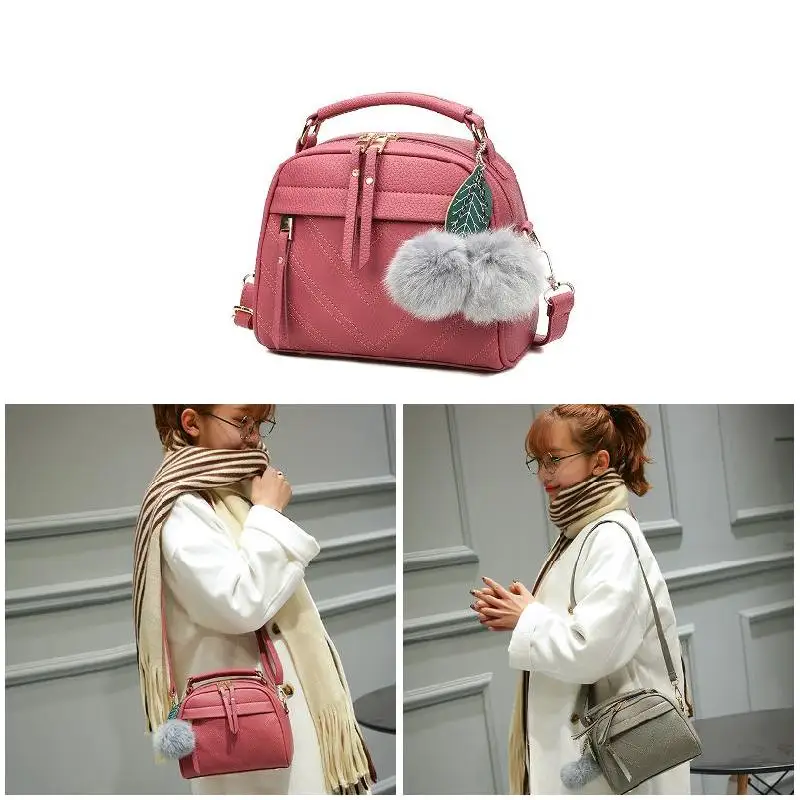 

Women PU Leather Messenger Handbag Shoulder Bag Crossbody Satchel Sling Bag