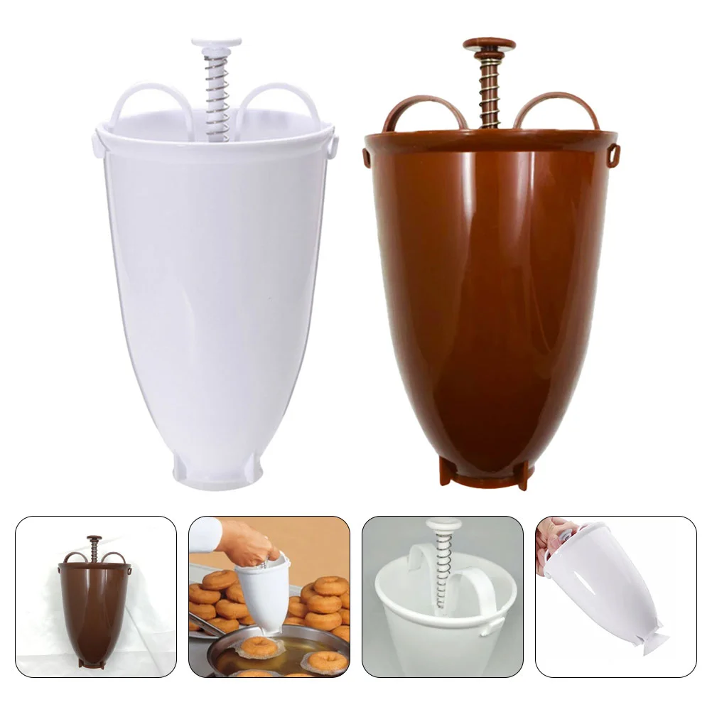 

2 Pcs Mini Doughnut Maker Household Tools Doughnut Mould Hand Tools Self Made Biscuit Donut Maker Donut Press Molds