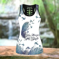 womens flying birds feather 3d print tank tops ladies casual sleeveless tops summer vest shirts sexy top plus size xs 8xl