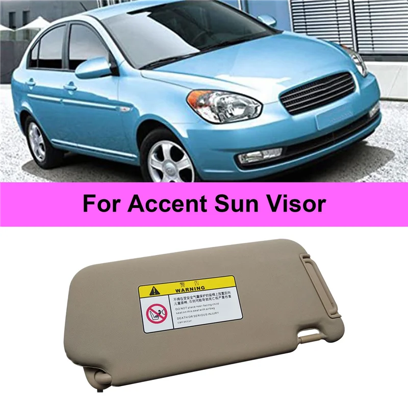 

New for Hyundai Accent Sun Visor 852201E360XU Right-Passenger Side Sun Visor