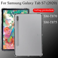 tablet case for samsung galaxy tab s7 11 0 2020 tpu transparent silicone soft cover airbag protection fundas for sm t870 sm t875