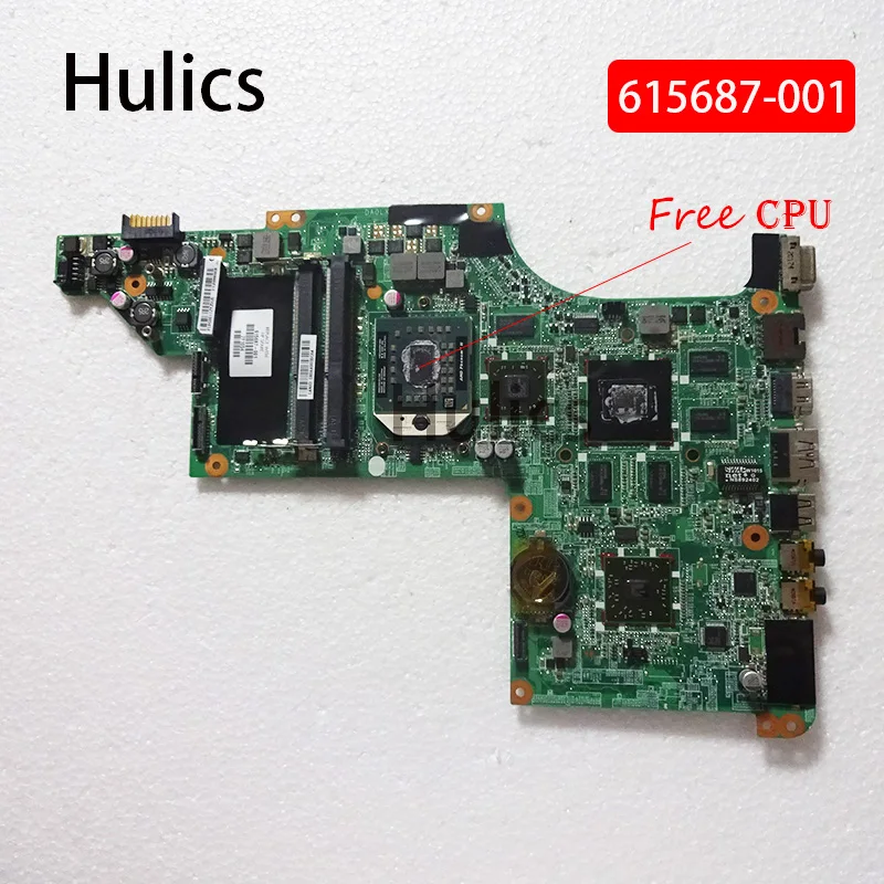 Материнская плата для ноутбука Hp Pavilion DV7 DV7T, б/у, DA0LX8MB6E1 615687-001