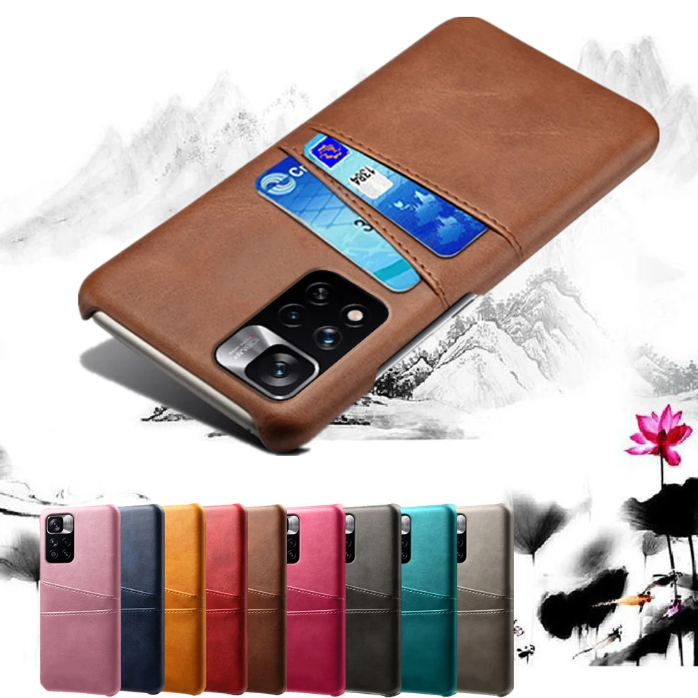 Чехол для Xiaomi Redmi Note 11 Pro Роскошный чехол из искусственной кожи с отделениями карт