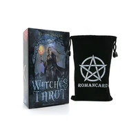 velvet drawstring bag the witch tarot deck for beginners 78 divination card deck pdf guide version
