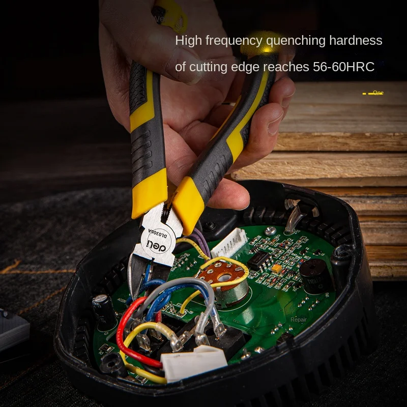 Xiaomi Deli диагональные плоскогубцы стандартные пластиковые 5/6 дюймов резак для