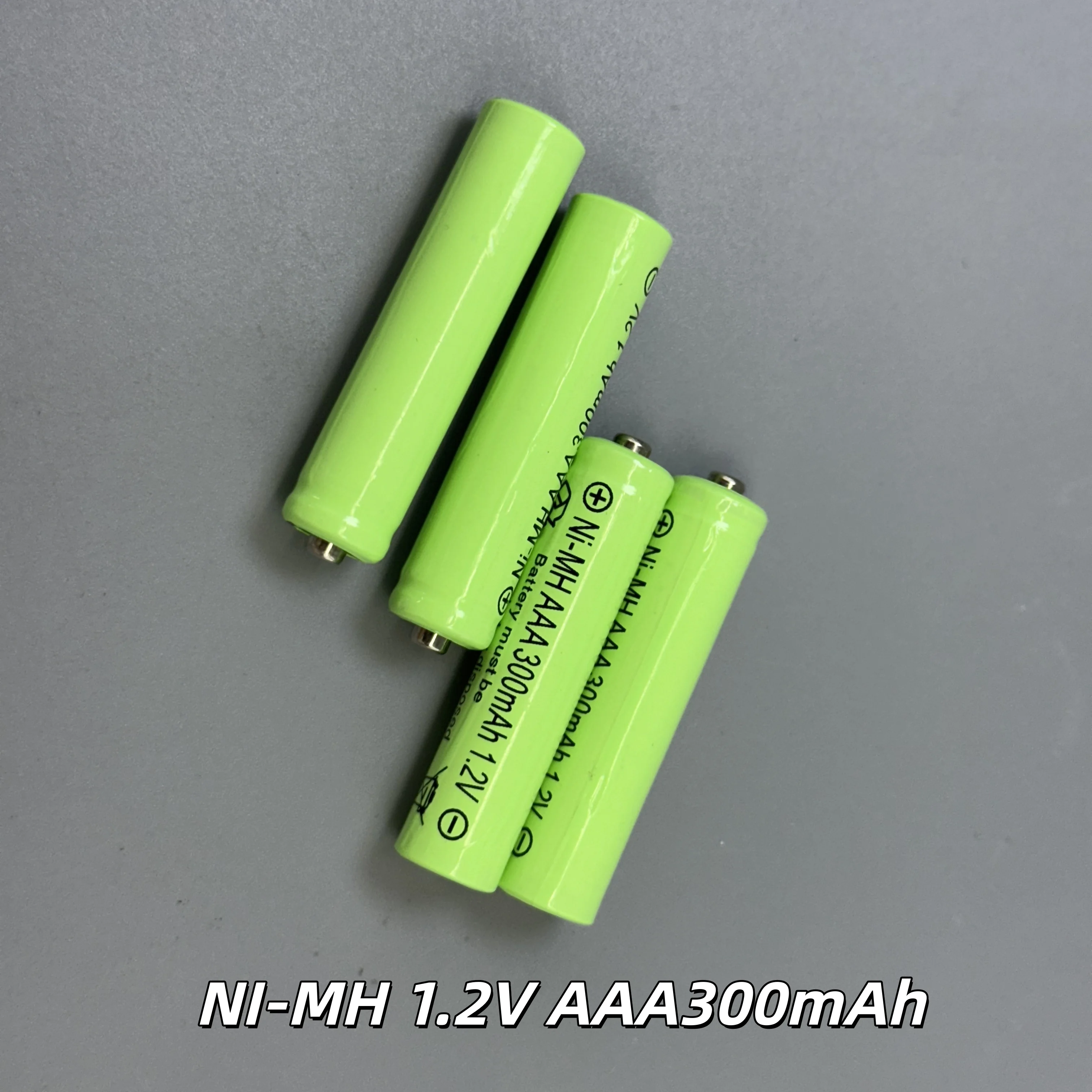 Фото Ni-MH аккумуляторы AAA 300 мАч, 1,2 В, 4 шт., предварительно заряженные, готовые к использованию для игрушечного фонарика с дистанционным управлением - бесплатная доставка №1