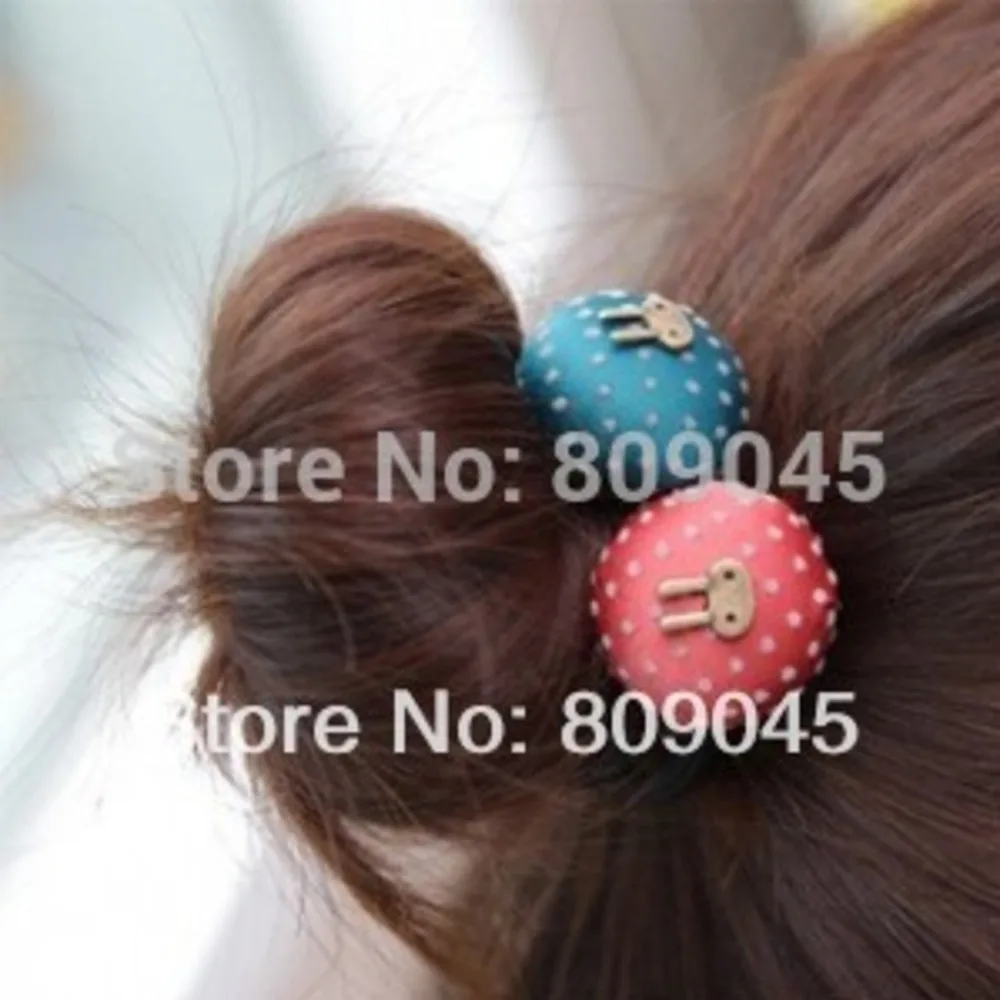 (Min order $10)Colorful flower hairband for women/girl ponytail holder elastic hair band ties hair accessory HB19 3pcs/lot