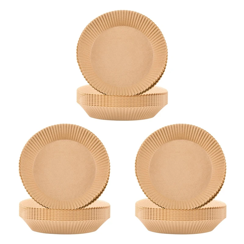

300Pcs Air Fryer Parchment Paper Liners Non-Stick Disposable Air Fryer Liners Basket Unperforated Round Parchment Paper