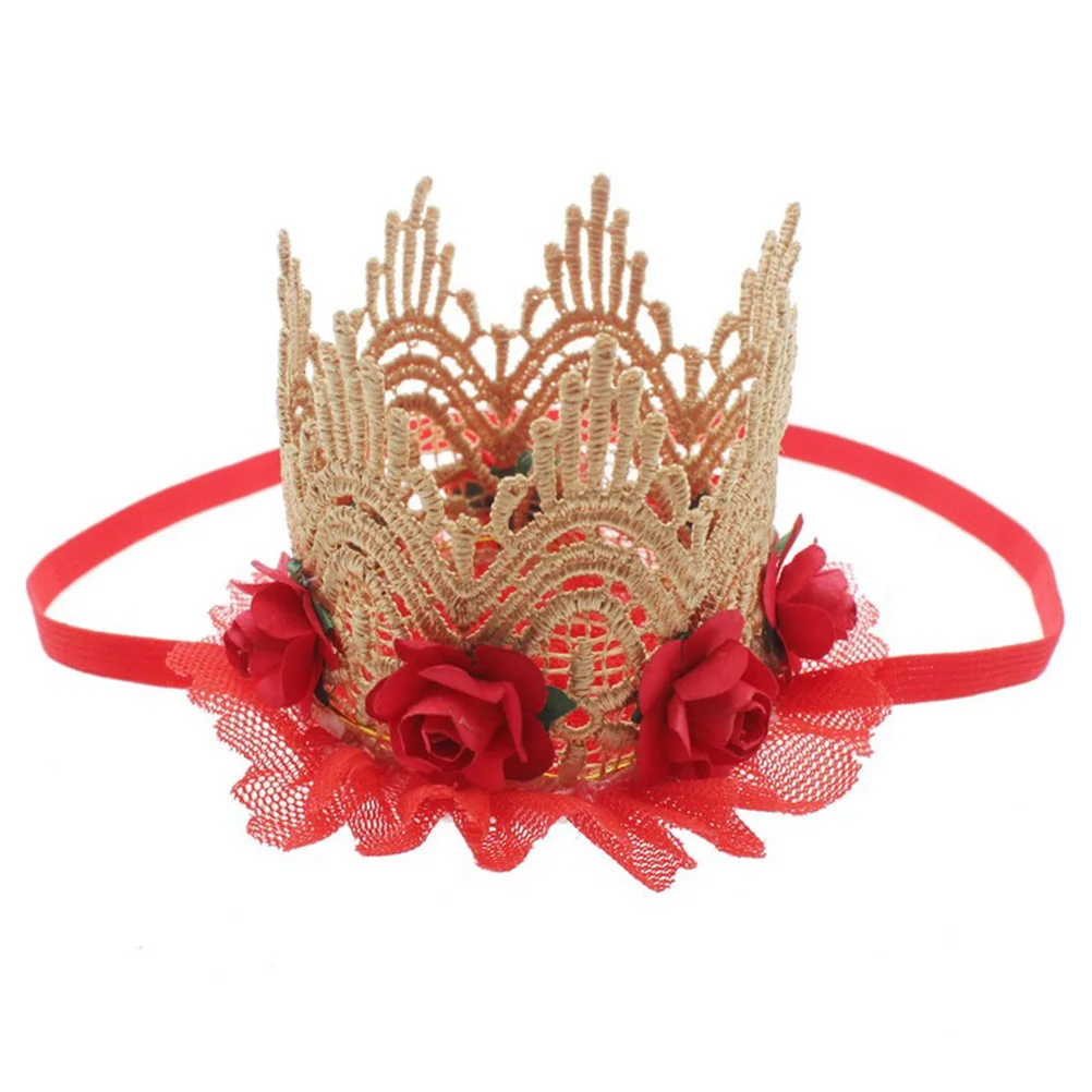

Lace Flower Toddler Hair Accessory Girls First Birthday Decorations Accessories