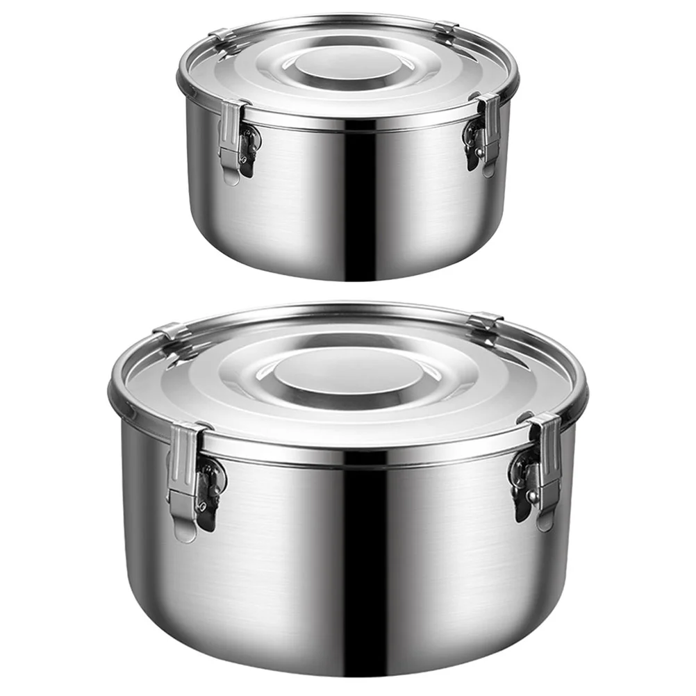 

Freezer Fruit Container Stainless Steel Lunch Box Conure Food Outdoor Camping Supply