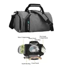 Уличные водонепроницаемые мужские спортивные сумки, отделение для сухого и мокрого спортивная сумка большого объема, сумка через плечо для йоги, путешествий