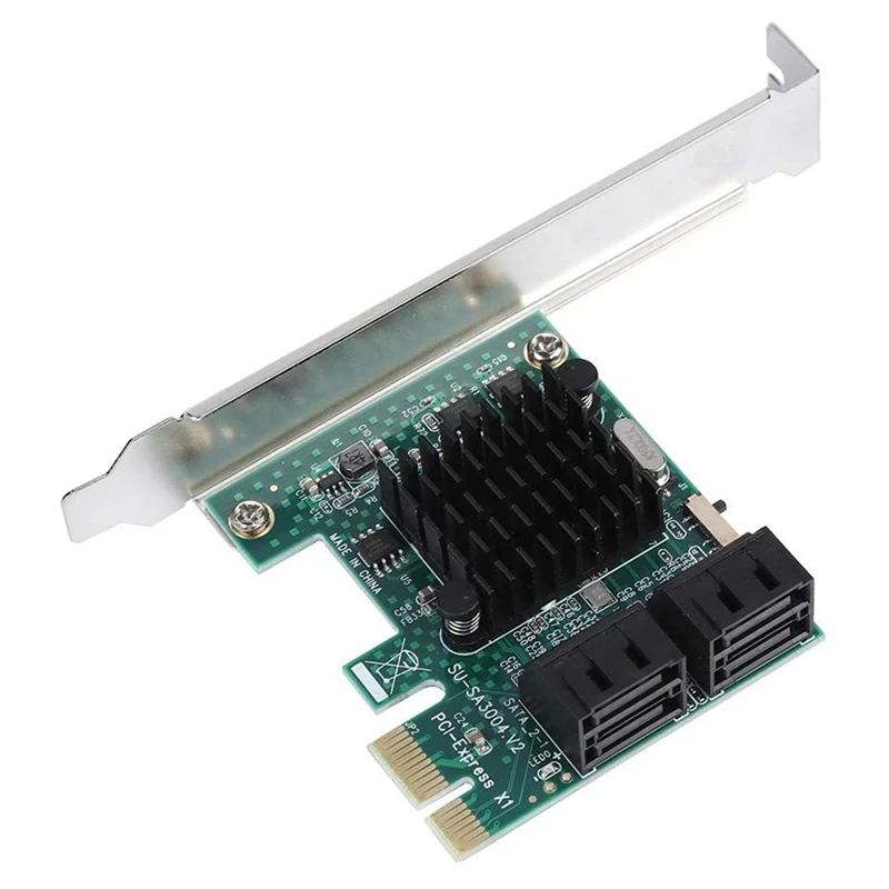 

Плата расширения PCIE к SATA, Расширительная плата с 4 портами, 6 ГБ SATA, для Расширительных карт PCI