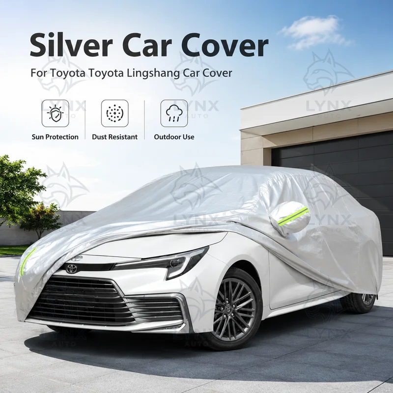 Фото Чехол для автомобиля Toyota Lingshang: Полная защита экстерьера, от солнца, пыли, для использования на улице, всепогодный, защита от царапин №1