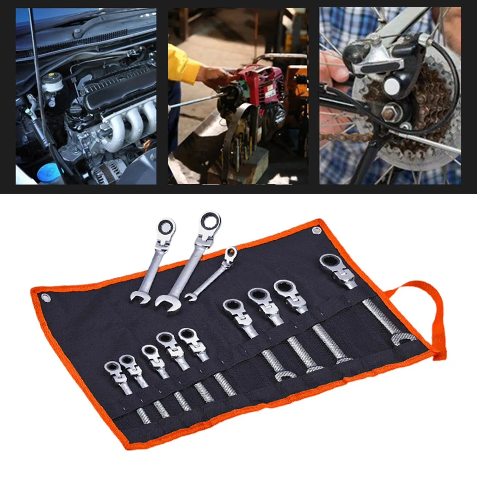 

Wrench Set Hand Tools Spanner for Bicycle Auto Motorcycle Repairing Maintenance