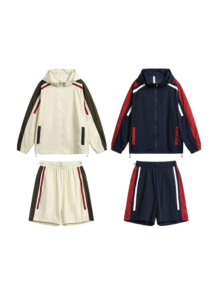 Модная японская одежда Nted в стиле пэчворк контрастных цветов Солнцезащитная UPF50