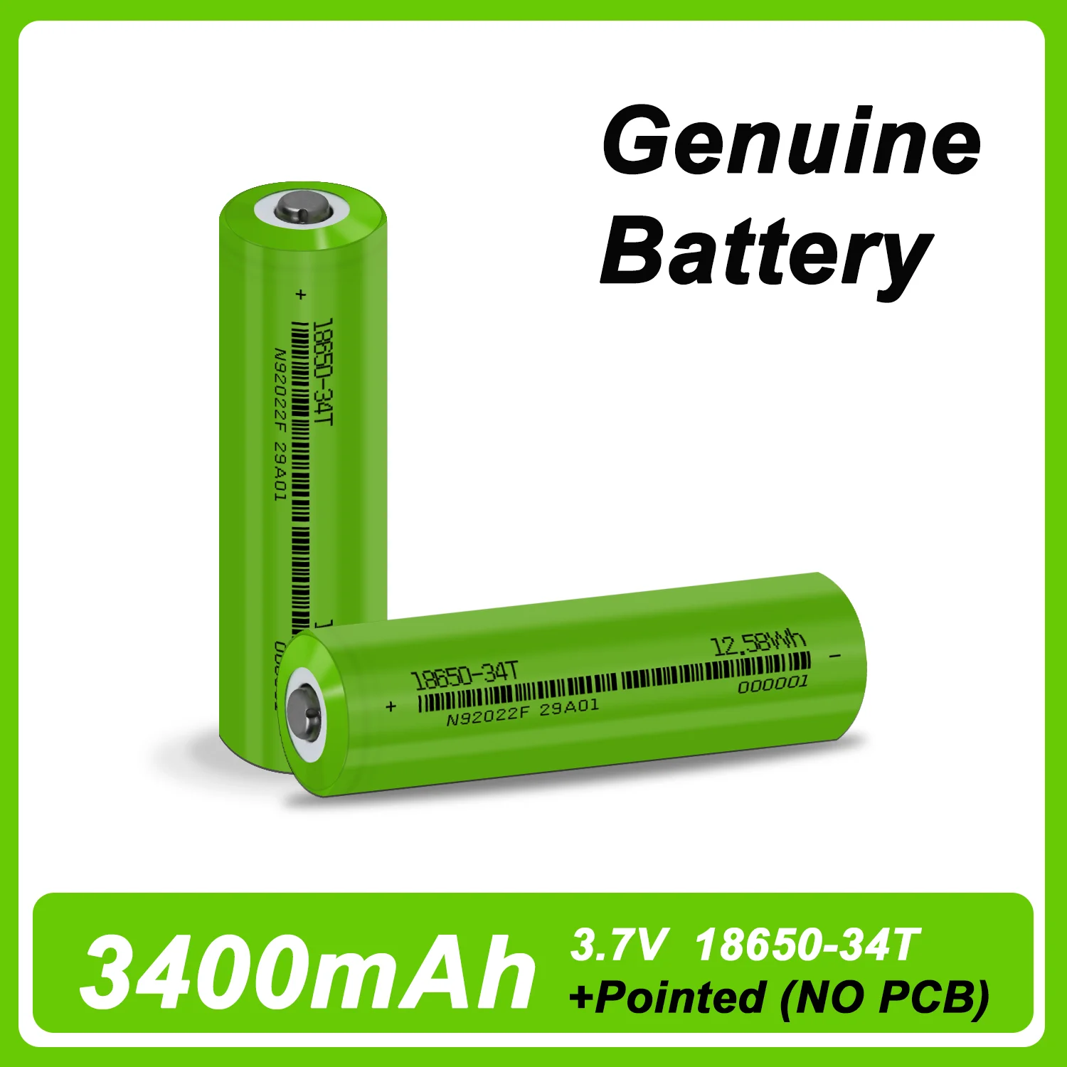 

1-10pcs 18650 3400mAh Original Battery 3.7V Lithium Ion Rechargeable Battery for Lamp Flashlight 18650 Battery Free Shipping