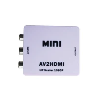 new mini composite 1080p av to hdmi audio video av cvbs adapter converter for hdtv 1080p video with charger av2hdmi