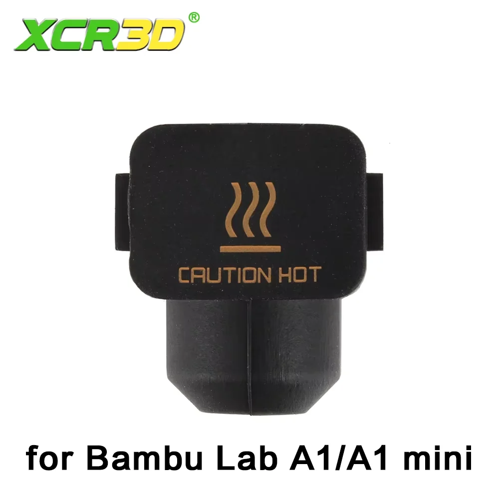 Фото Силиконовые носки для мини-3D-принтера Bambu Lab A1, термостойкие износостойкие черные силиконовые чехлы для экструдера №1