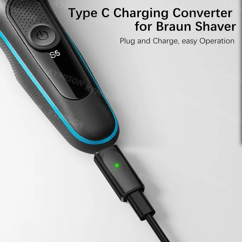 Фото Зарядное устройство 12В Type-C для электробритв Braun Series 3, 5, 7, 9, 6, 1, XT5: адаптер USB-C на DC, коннектор питания №2