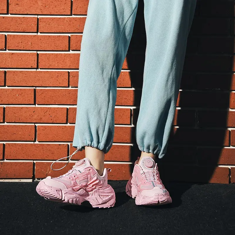 

High-soled women training summer 2022 elegant harajuku women's sneakers elegant flat dad sports running tennis sport shoes