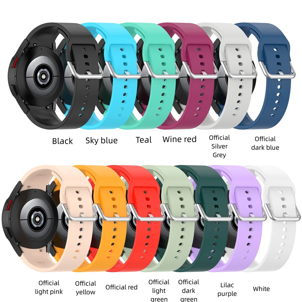 

Silicone Strap For Samsung Galaxy Watch 4 classic smartwatch Ridge Sport Bracelet Galaxy Watch 4