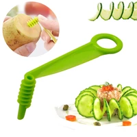 1 pcs vegetable fruit slicer potato cutting device manual spiral cutter slicer cut fries chopper vegetable kitchen gadget