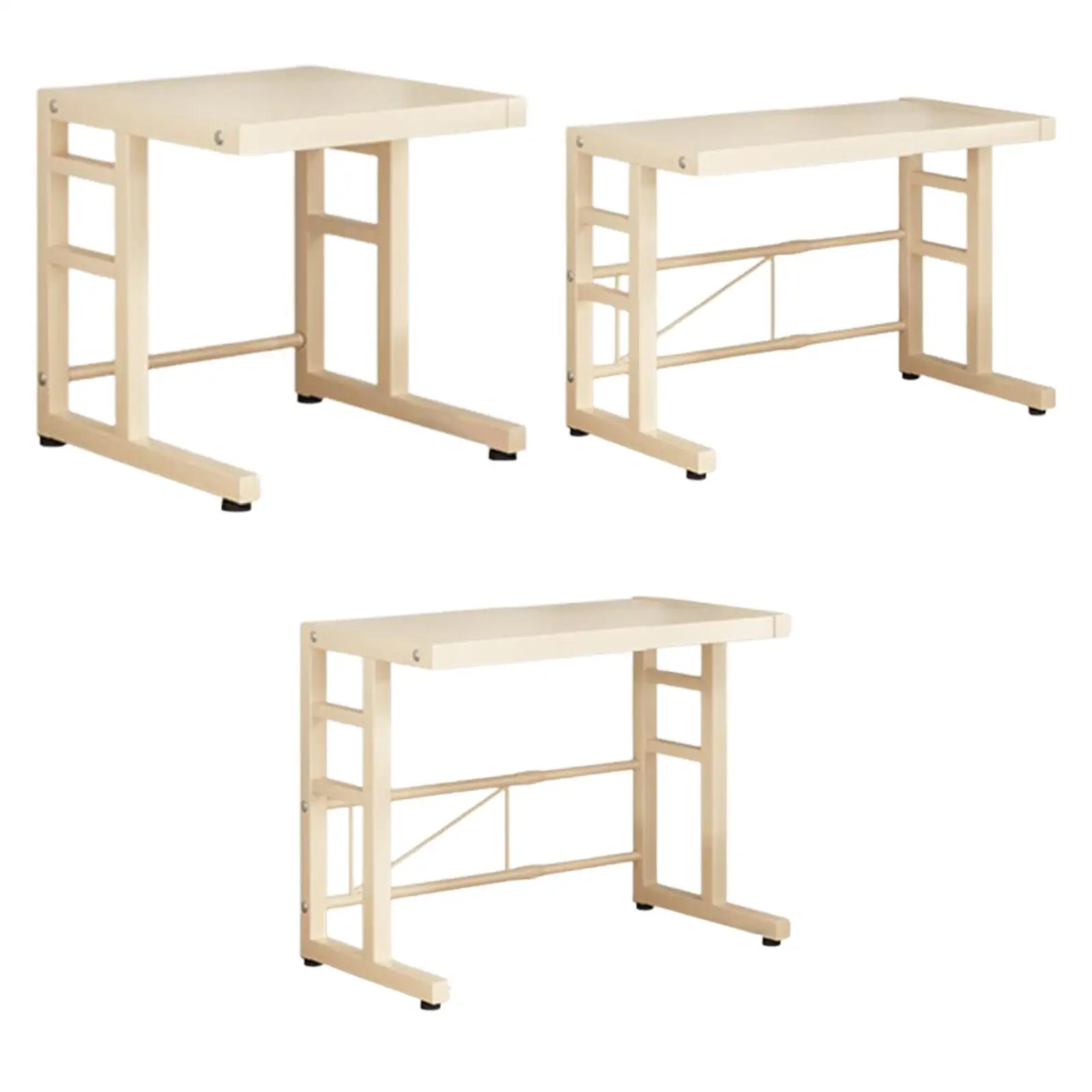 Microwave Oven Rack 2 Tier Adjustable Kitchen Countertop Organizer Heavy Duty Counter Shelf Stand Baker