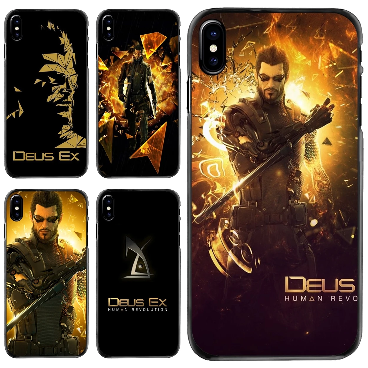 

For Apple iPhone 11 12 13 14 Pro MAX Mini 5 5S SE 6 6S 7 8 Plus 10 X XR XS Hard Phone Shell Case Deus EX Human Revolution