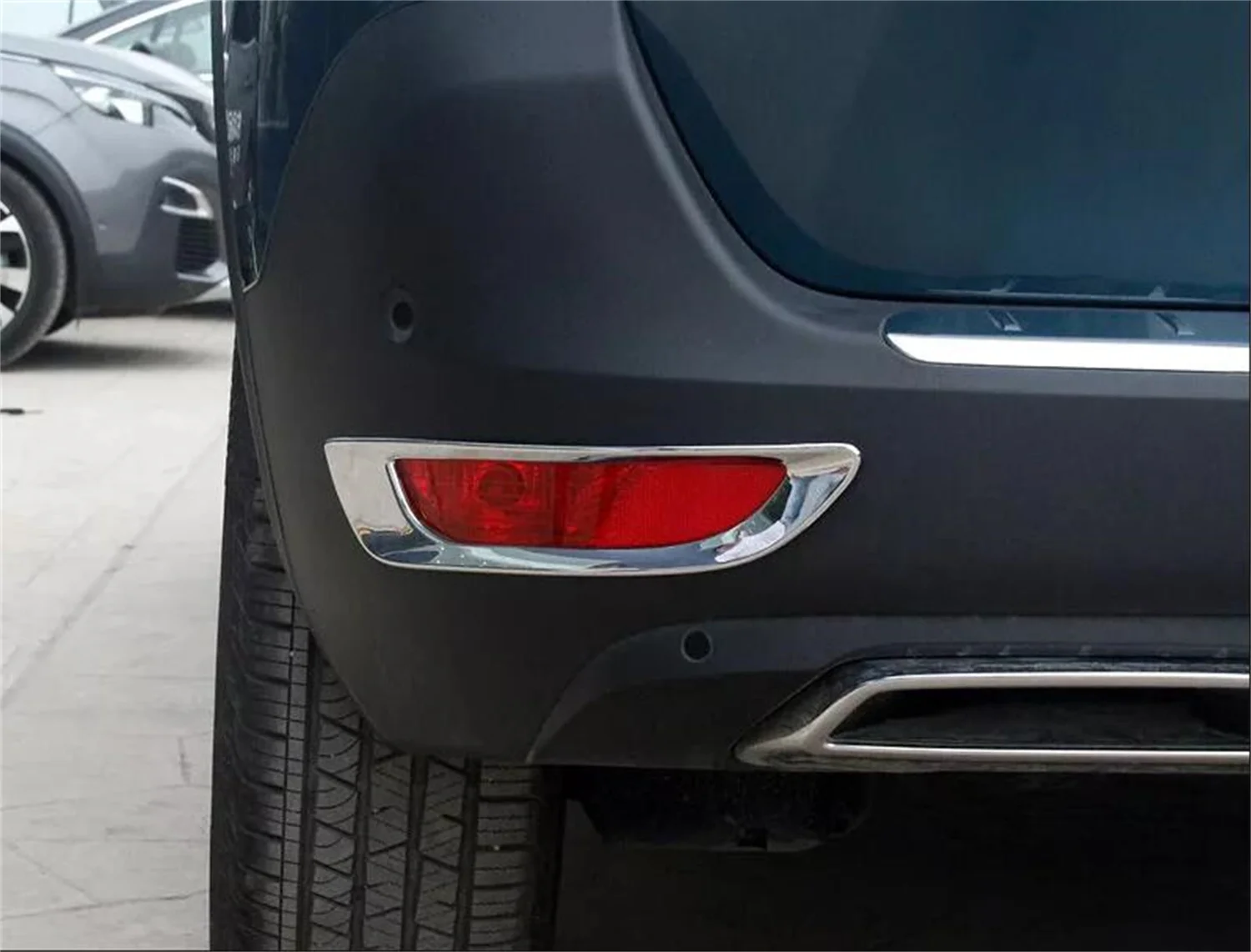 

Для Peugeot 5008 (2017-2024) хромированная внешняя задняя противотуманная фара, крышка, накладка из АБС-пластика, автомобильные аксессуары, 2 шт.