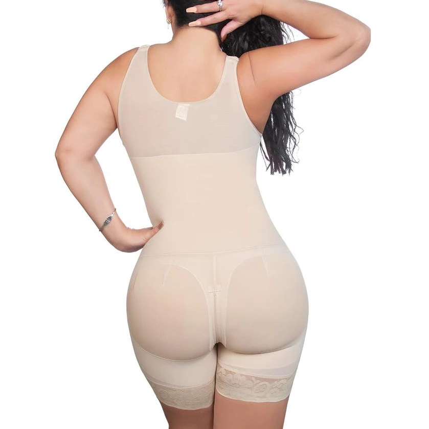 Women's Corset Waist Trainer Post Liposuction Body Shaper Waist Cincher Underbust Corset Front Closure Bodysuit With Hook-Eye