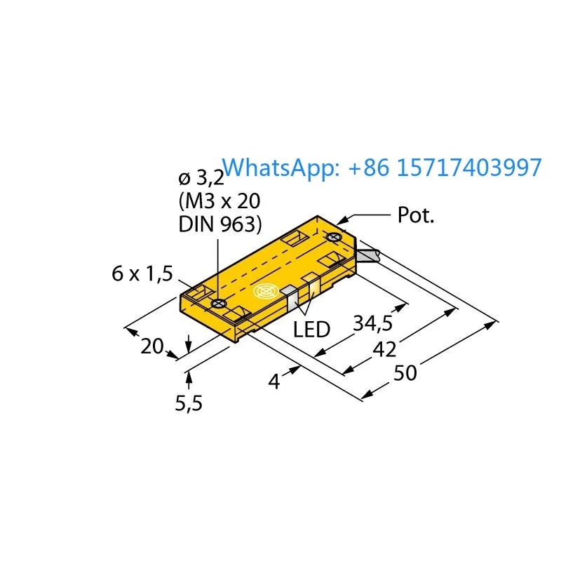 Фото Оригинальный емкостный датчик приближения BC10-QF5.5-AP6X2/S932 №1