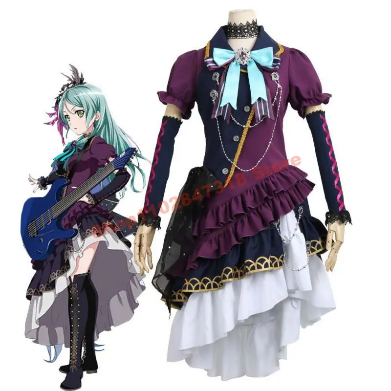 

Взгляд! Платье для косплея Sayo Hikawa, группы Roselia, гитарист, сценические костюмы для представлений, аниме