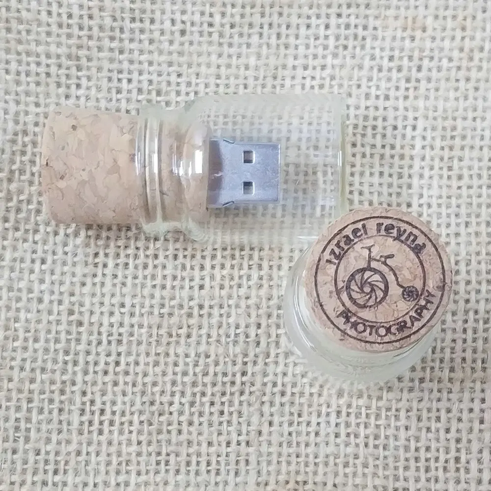 Usb-флеш-накопитель в деревянной бутылке 16-64 Гб 50 шт.