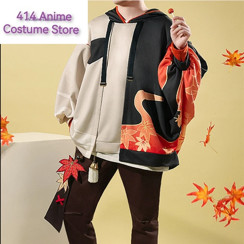 Толстовка с капюшоном и штаны Game Genshin Impact Kazuha каэдехара казуха повседневная