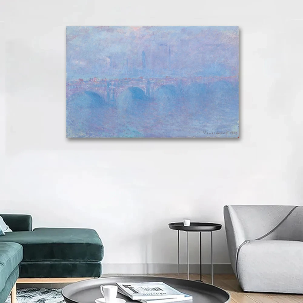 Клод Моне Мист Вотерлоо эффек из брууиляра Репродукция картины маслом