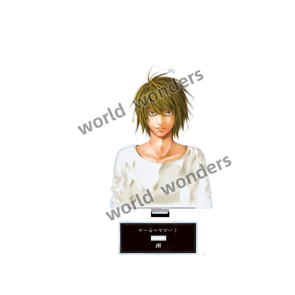 Фото 15 см акриловая подставка DEATH Note Yagami, легкая фигурка, настольные украшения, статуя MisaMisa L·Lawliet, фигурка куклы, коллекционные игрушки Deathnote №5