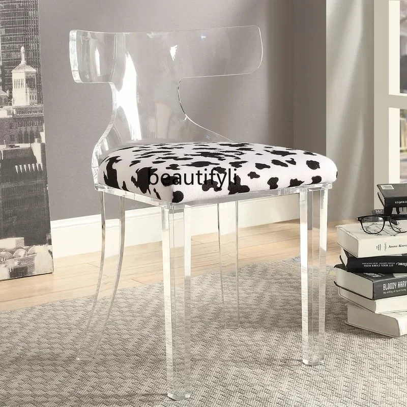 Прозрачный акриловый стул для кафе с отделом продаж клуба и дома гардероба