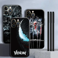 marvel spiderman venom for iphone 13 12 11 pro max mini x xr xs max 5 5s 6 6s 7 8 plus phone case coque carcasa silicone cover